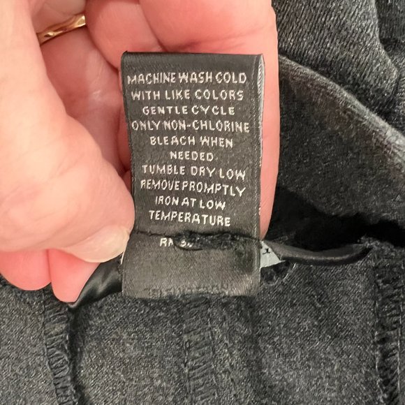 Investments Charcoal Gray 5th Ave Side Zip Slim Fit Pants Size 10 Short - Picture 13 of 13